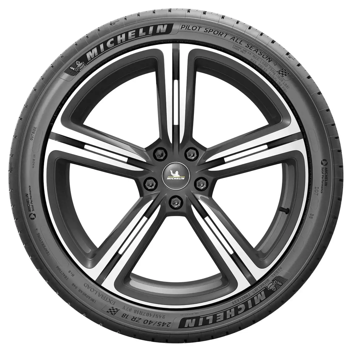 285/40 R23 111Y Pilot Sport A/S 4 XL Acoustic LR